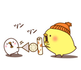 New Year's and winter of Mr. chick sticker #8345990