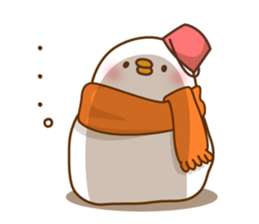 New Year's and winter of Mr. chick sticker #8345992