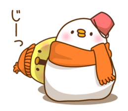 New Year's and winter of Mr. chick sticker #8345993