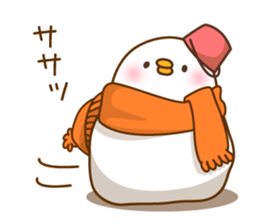 New Year's and winter of Mr. chick sticker #8345994