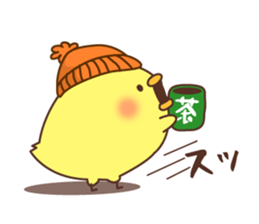 New Year's and winter of Mr. chick sticker #8345996