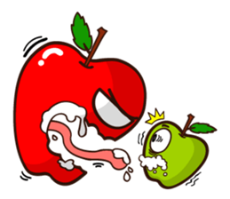 Funny Apple!!! (ENG) sticker #8346054