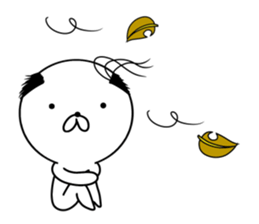 The animal which put on a wig sticker #8346099