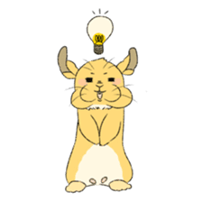 Kinako of rabbit 2 sticker #8346230