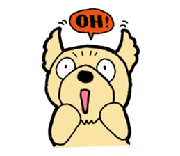 Dogs laid-back sticker #8346397