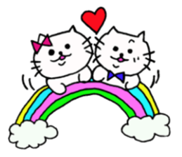 The interesting and cute cat 4 sticker #8346460