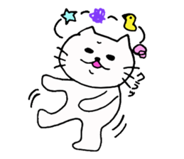 The interesting and cute cat 4 sticker #8346484