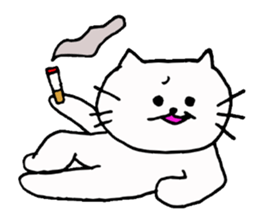 The interesting and cute cat 4 sticker #8346494