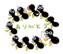 Green caterpillar in red boots sticker #8346709