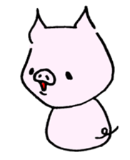 Assorted pigs sticker #8346824