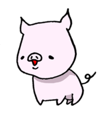 Assorted pigs sticker #8346826