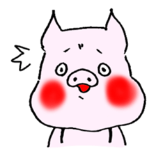 Assorted pigs sticker #8346828