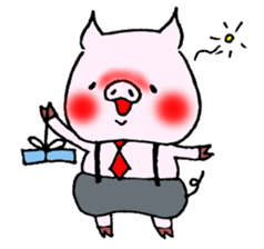 Assorted pigs sticker #8346837