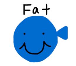 Little Blue Fish sticker #8346987