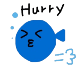 Little Blue Fish sticker #8347001