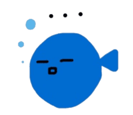 Little Blue Fish sticker #8347008