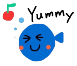Little Blue Fish sticker #8347010