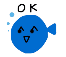 Little Blue Fish sticker #8347015