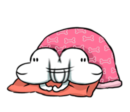 The puppy of red underpants.3 sticker #8347168