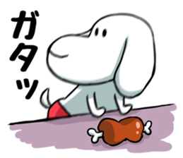 The puppy of red underpants.3 sticker #8347170