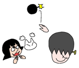 Let's play by connecting NanimaruSticker sticker #8347445