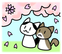 Two cats of my home 2. -Annual event- sticker #8347470