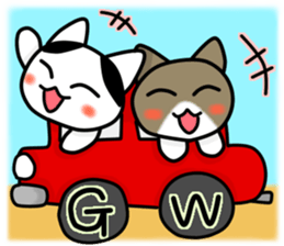 Two cats of my home 2. -Annual event- sticker #8347471