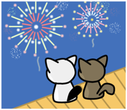 Two cats of my home 2. -Annual event- sticker #8347480
