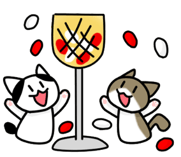 Two cats of my home 2. -Annual event- sticker #8347489