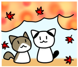 Two cats of my home 2. -Annual event- sticker #8347491