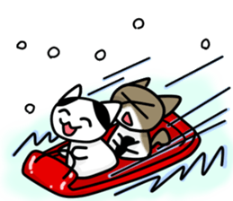 Two cats of my home 2. -Annual event- sticker #8347493