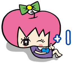 Apple girl gaga 2 sticker #8347962