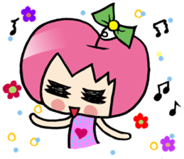 Apple girl gaga 2 sticker #8347972