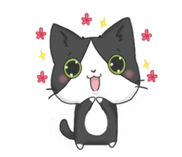 Purring cat daily sticker #8348433
