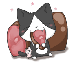 Purring cat daily sticker #8348435