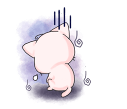 Purring cat daily sticker #8348437