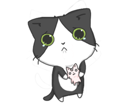 Purring cat daily sticker #8348444