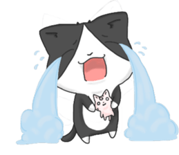 Purring cat daily sticker #8348445