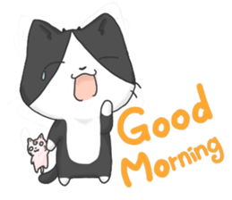 Purring cat daily sticker #8348446