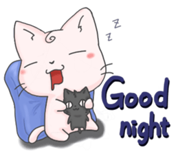 Purring cat daily sticker #8348450