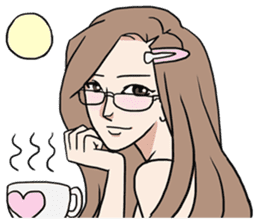 AsB - Comic Girls / Hair Clip Expression sticker #8348463