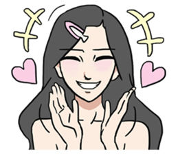 AsB - Comic Girls / Hair Clip Expression sticker #8348465