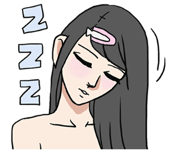 AsB - Comic Girls / Hair Clip Expression sticker #8348467