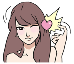AsB - Comic Girls / Hair Clip Expression sticker #8348470