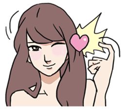 AsB - Comic Girls / Hair Clip Expression sticker #8348470