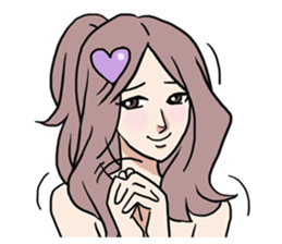 AsB - Comic Girls / Hair Clip Expression sticker #8348471