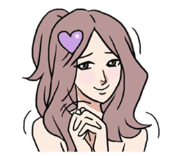 AsB - Comic Girls / Hair Clip Expression sticker #8348471