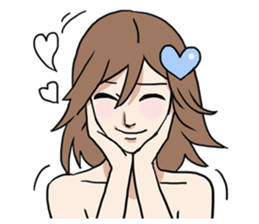 AsB - Comic Girls / Hair Clip Expression sticker #8348472