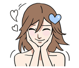 AsB - Comic Girls / Hair Clip Expression sticker #8348472