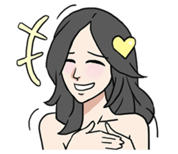 AsB - Comic Girls / Hair Clip Expression sticker #8348474